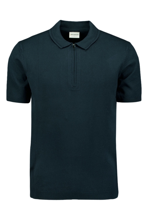 NO-EXCESS pullover short sleeve polo zip soli